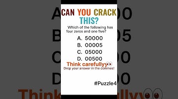 Can You Crack This Mind Puzzle? 🤯 | Only Geniuses Get It Right! #Shorts #Riddle
