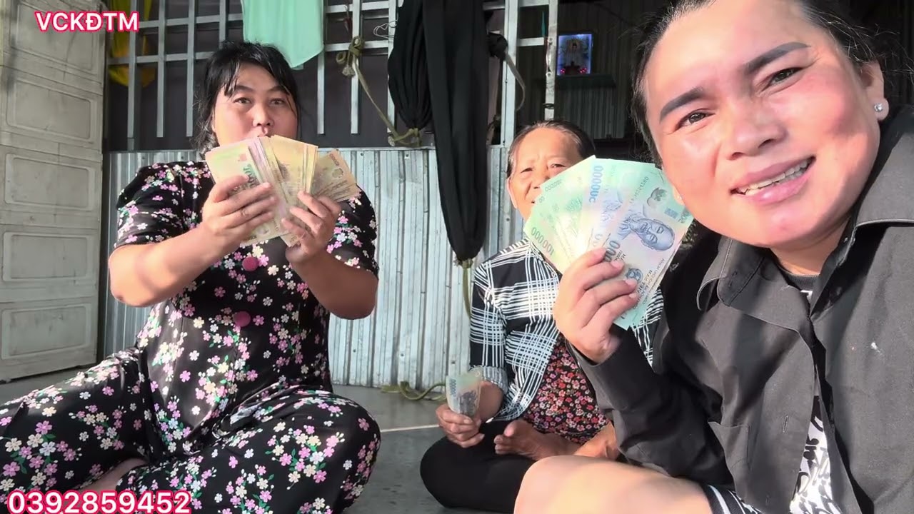 Đại gia đình chị Ba hôm nay nhận được số tiền rất lớn từ mtq ở bên Mỹ