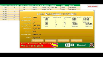 How to Create Loan Management System in Excel VBA