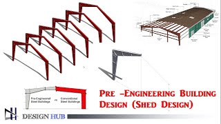 Pre Engineering building Design - In Solidworks |Design Hub|