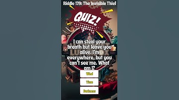 Riddle 179: The Invisible Thief
