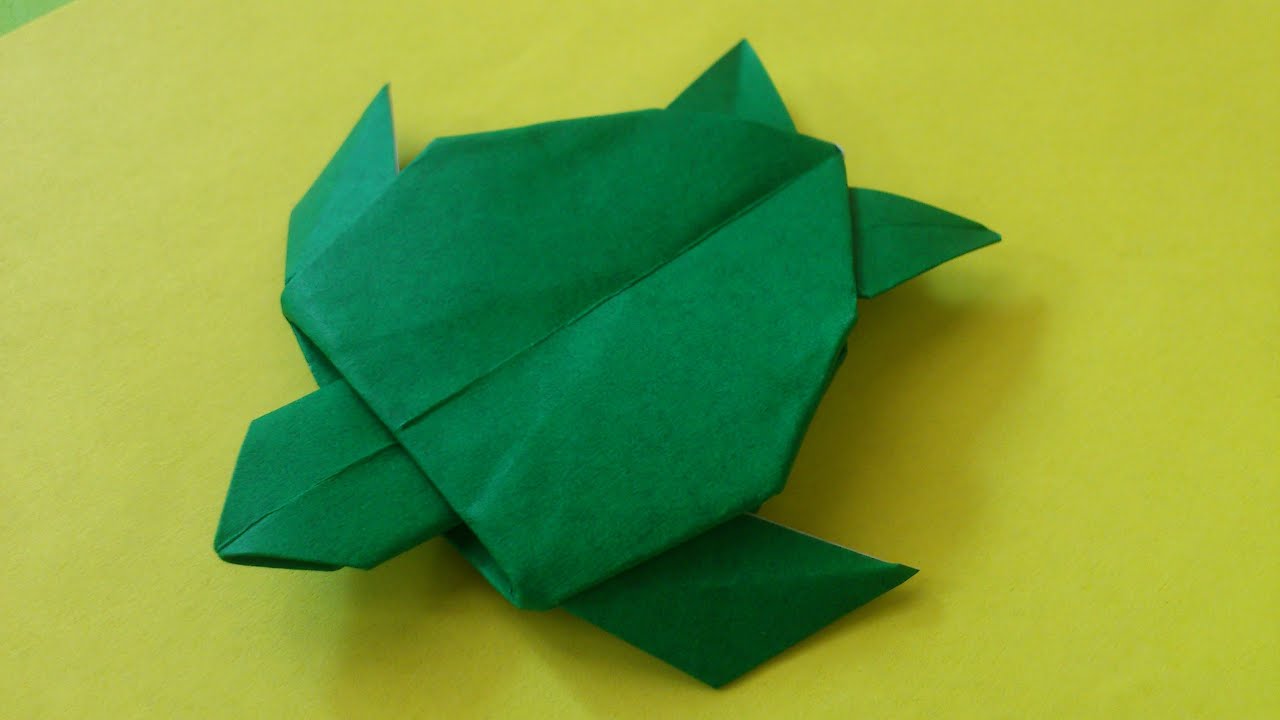 Cara Membuat  Origami  Penyu Pipih Origami  Binatang  YouTube