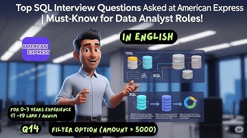 Top SQL Interview Questions Asked at American Express | Must-Know for Data Analyst Roles! (English)