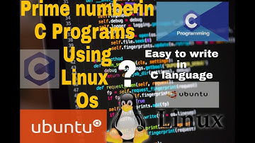 Prime number program using C in Linux Ubuntu Os