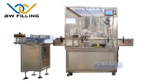 Bottle Filling Machine: One minute to show how does machine fill and cap automatically