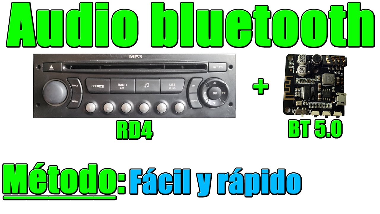 RD4 PSA Instala Audio Bluetooth. Método: Fácil y Rápido