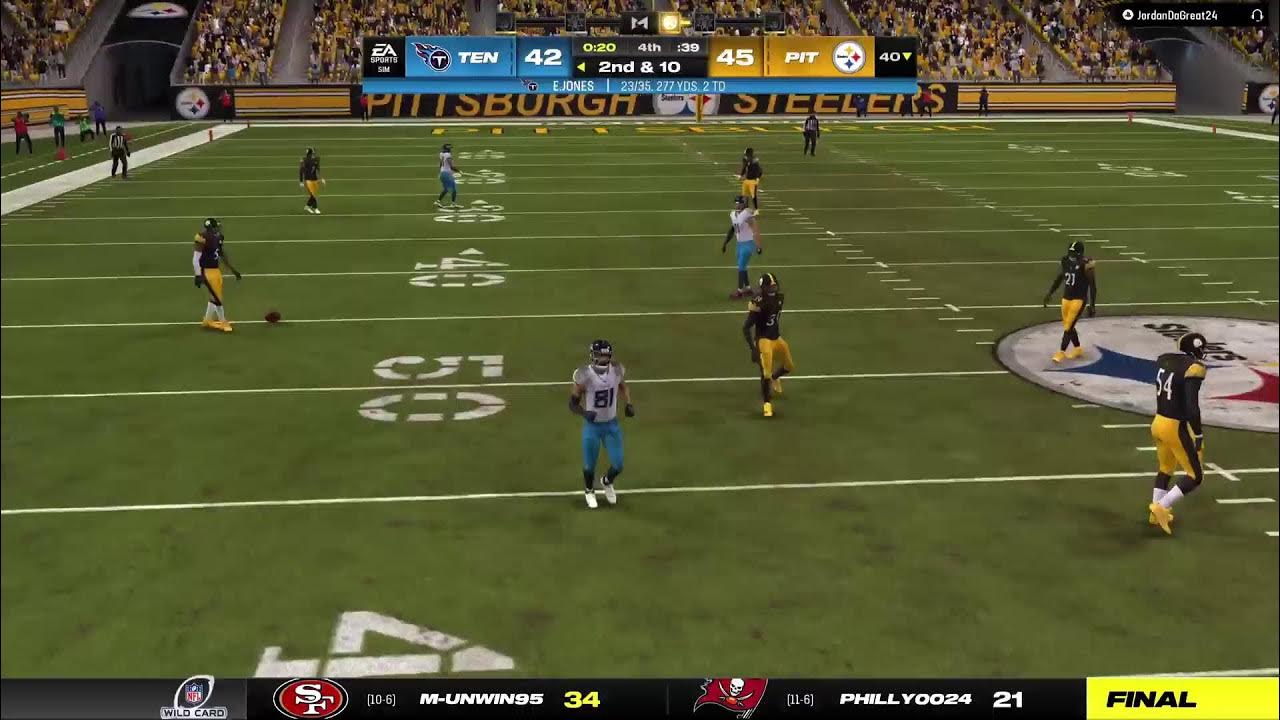 Madden NFL 24 PS5 10YF 2027 Wildcard Playoffs Titans Steelers YouTube Madden NFL 24 PS5 10YF 2027 Wildcard Playoffs Titans Steelers YouTube