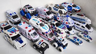 Mobil Polisi, Polisi militer, Helikopter, Kereta Api. ambulans Car