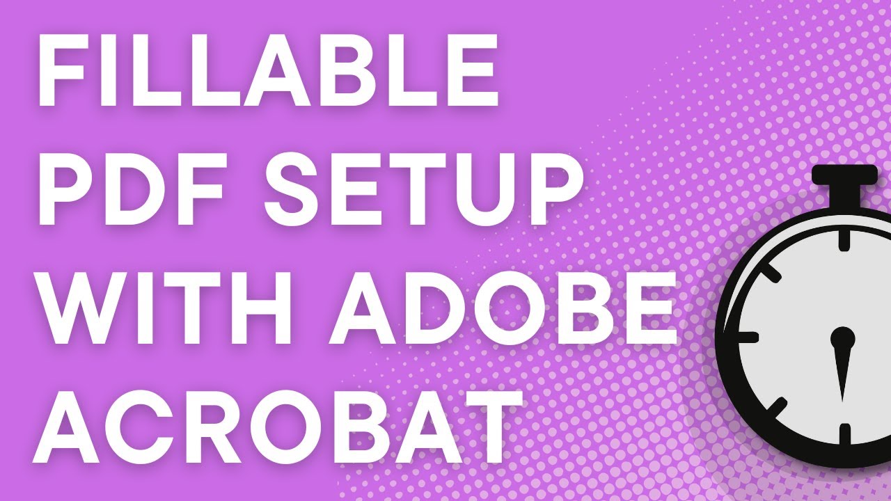 How to make fillable PDF text fields with Adobe Acrobat Pro DC (2020) - YouTube