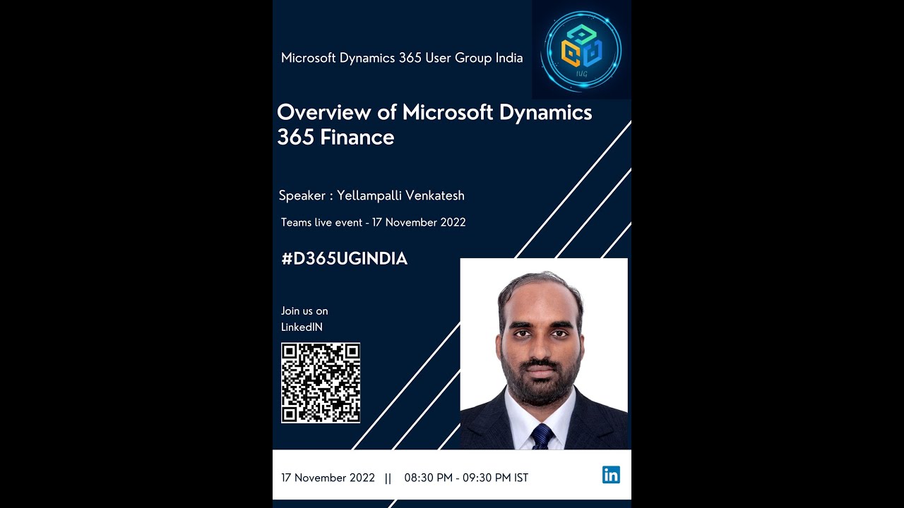 Session #25 #D365UGINDIA Introduction to Microsoft Dynamics 365 Finance ...