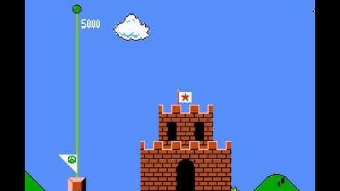 Super Mario Bros (NES / Nintendo) First World 1-1 To 1-4