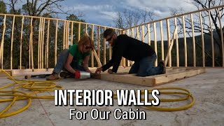 Made A CHANGE as Our Cabin's Interior Walls Begin |Couple Builds Dream Cabin Homestead In The Woods