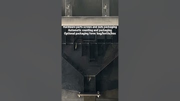 Hardware parts screw nut counting packaging#packingmachine #countingpackingmachine