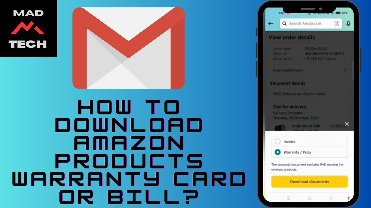 How to Download Amazon Products Warranty Card or Bill? Claim Amazon