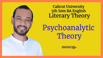 Psychoanalytic Theory explanation |Literary Theory| 5th Sem. B. A. English| | Calicut University
