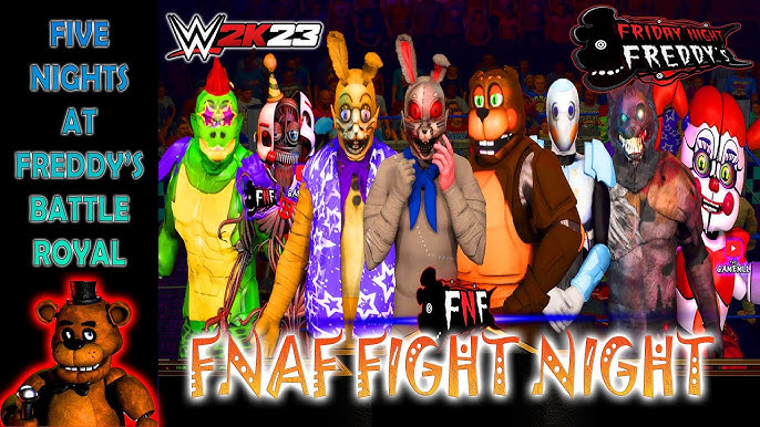 FREDBEAR VS GOLDEN FREDDY! (WWE 2K17 Cartoon Battle #23) 