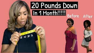 I LOST 20 POUNDS IN 1 MONTH!!! KETO & INTERMITTENT FASTING TRANSFORMATION!!!