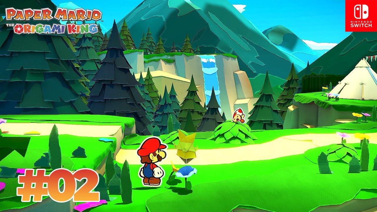 Paper Mario - The Origami King | 02 Whispering Woods | GamePlay on Nintendo Switch