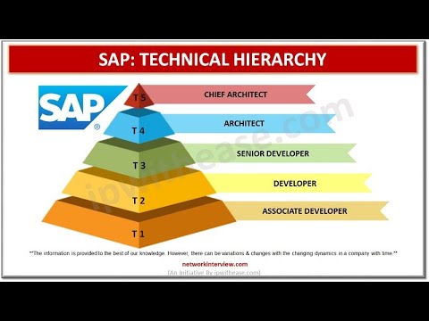 SAP Technical Hierarchy #SAP #hierarchy #organizationstructure #ITJobs #careers #jobroles