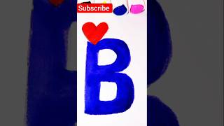 Soothing Letter B Coloring | Stress Relief Art#shorts #drawing
