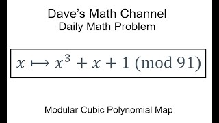 Daily Math Problem, 11-24-25: Modular Cubic Polynomial Map
