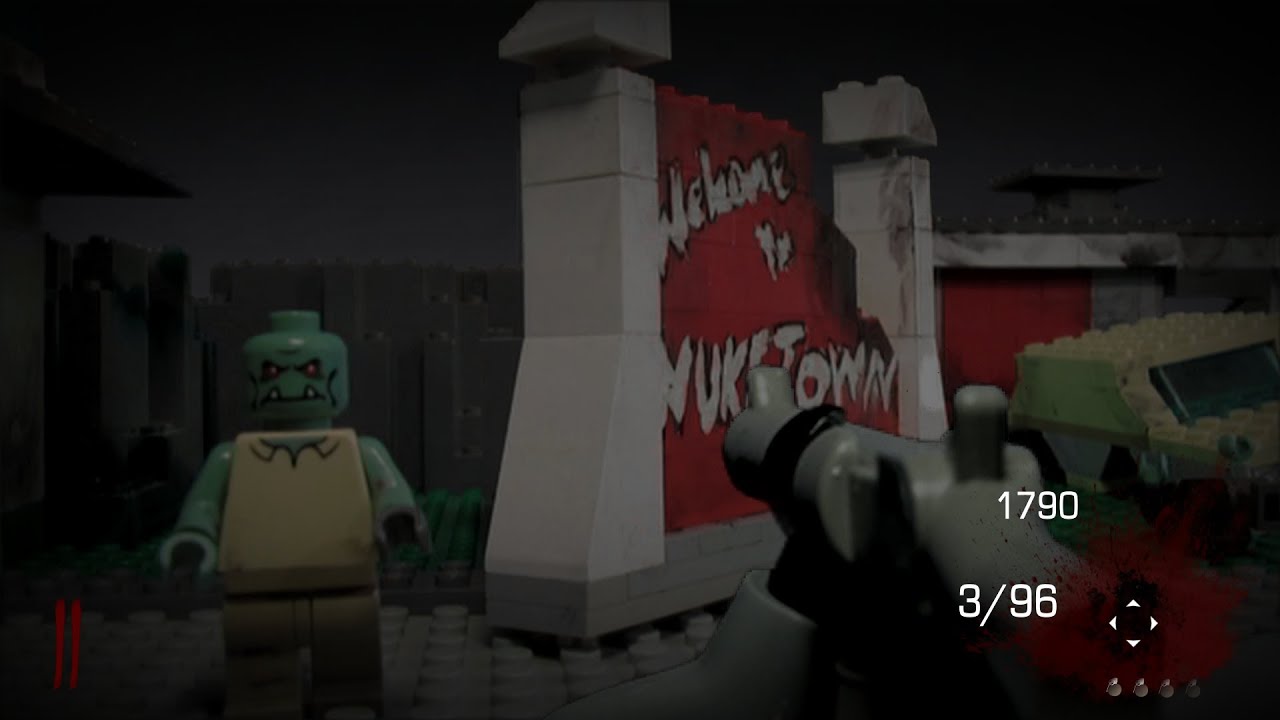 LEGO Black Ops II Zombies Nuketown (gameplay) YouTube