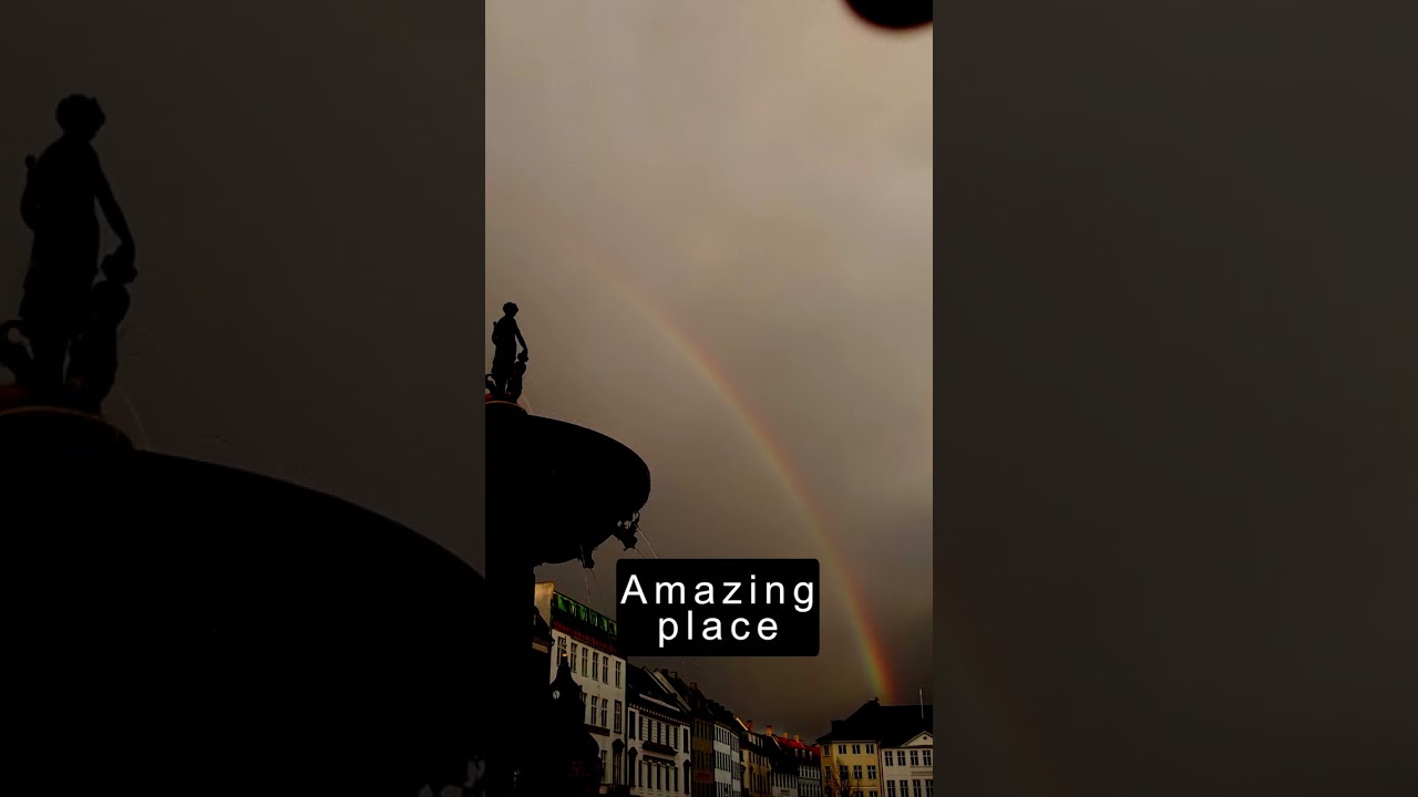 Copenhagen, Denmark | Caritasbroenden | Rainbow over Gammeltorv | 