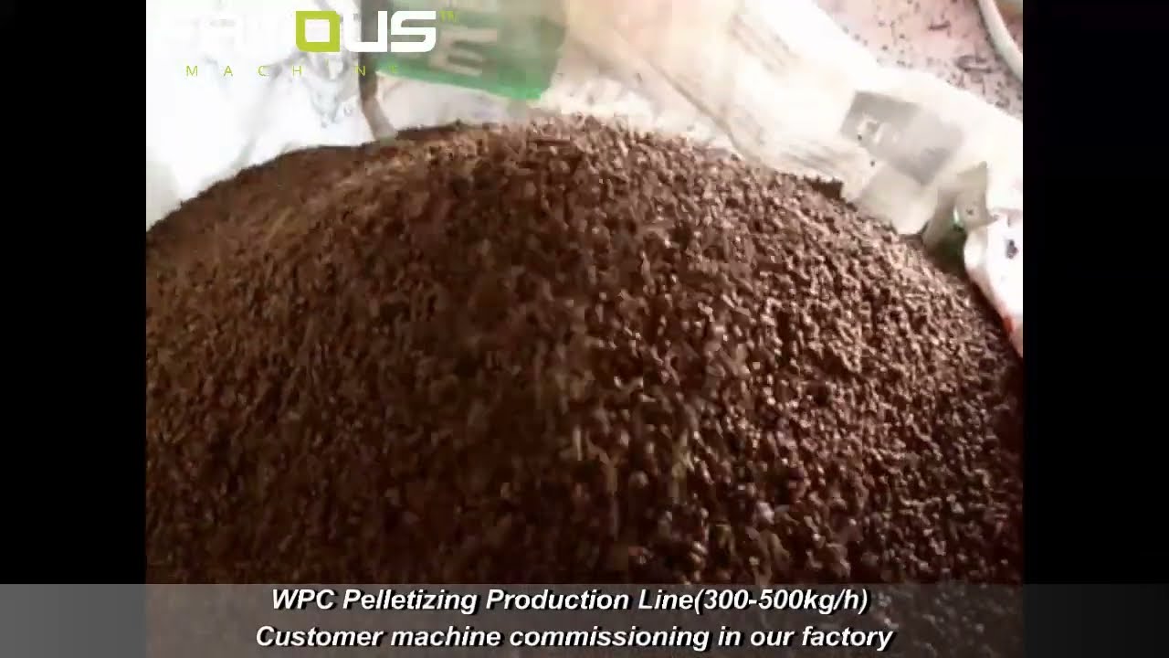 PP PE Wooden Plastic/WPC Twin Screw Compounding Pelletizing/WPC Granulating Line/WPC Granulator Line