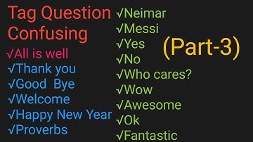 Confusing Tag Questions part 3 How to Make Confusing Tag Question  SSC  BCS  JOB Siam Education 360