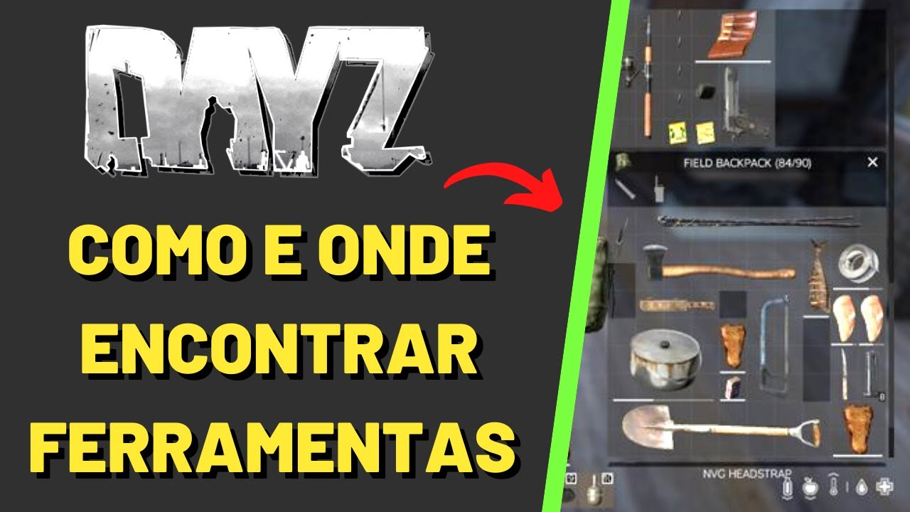 COMO E ONDE ENCONTRAR MATERIAIS DE BASE NO DAYZ.