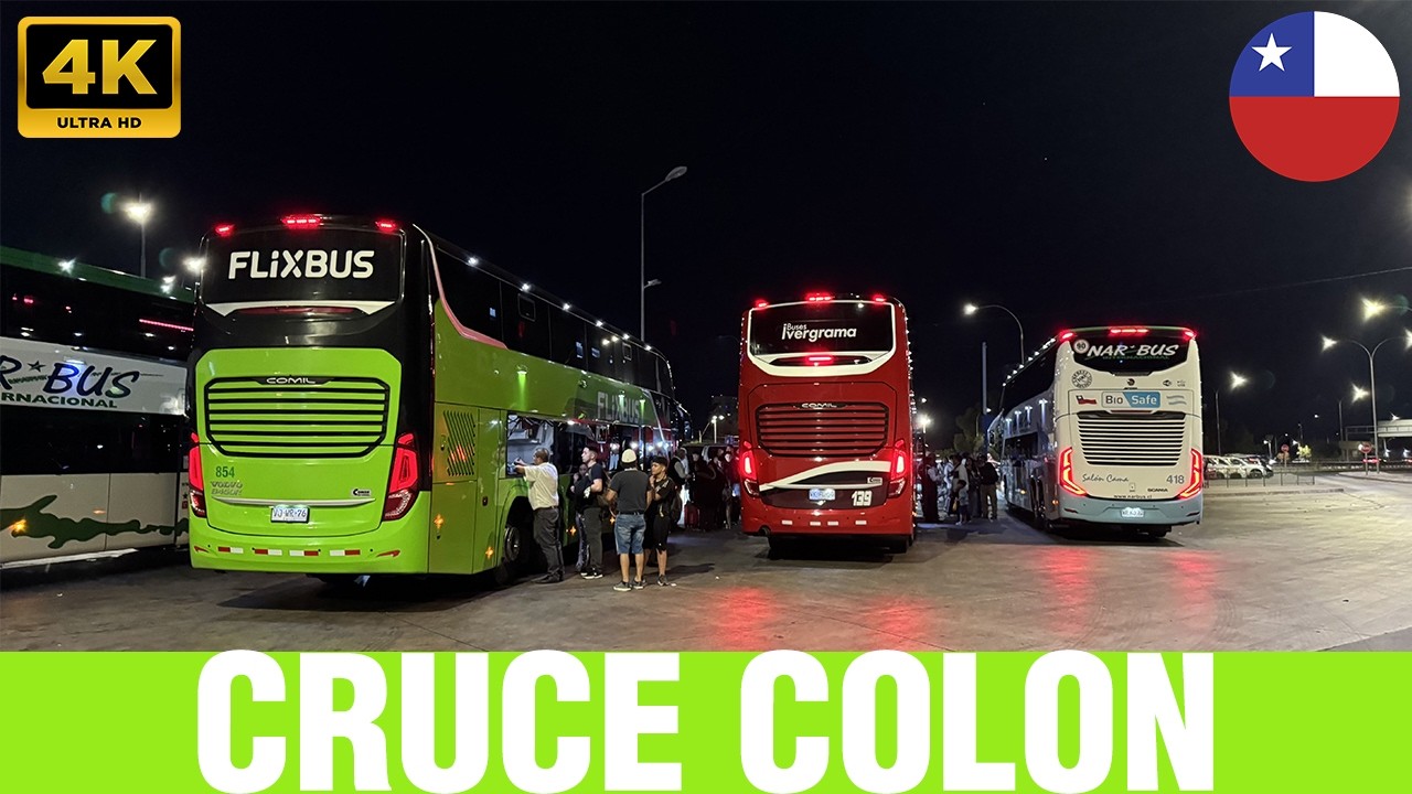 Movimiento de Buses en Cruce Colón