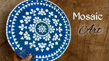 mosaic art / tutorial for beginners / How to Make Mirrors Mosaic Art  / DIY Mirror art /wall putty