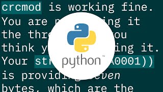 Calculating CRC16 in Python