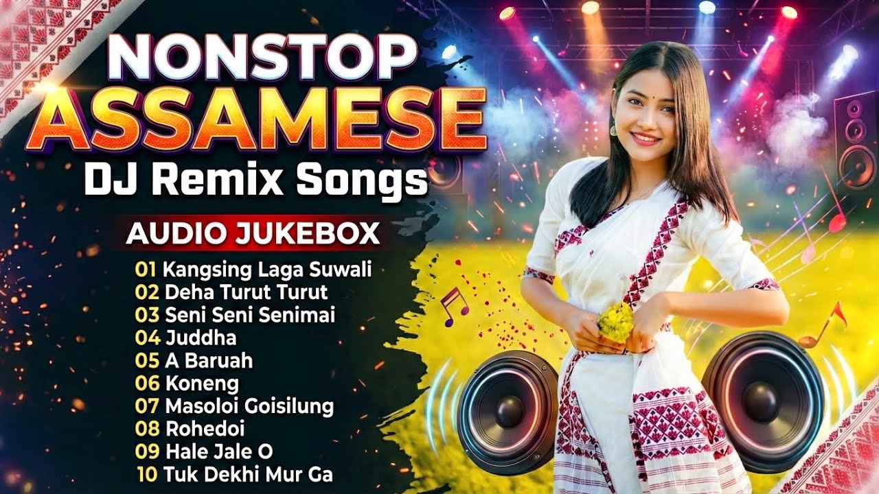 Nonstop Assamese DJ Remix Songs 2026 | Top 10 Assamese Party DJ Jukebox | Hard Bass–S Tunes Assamese