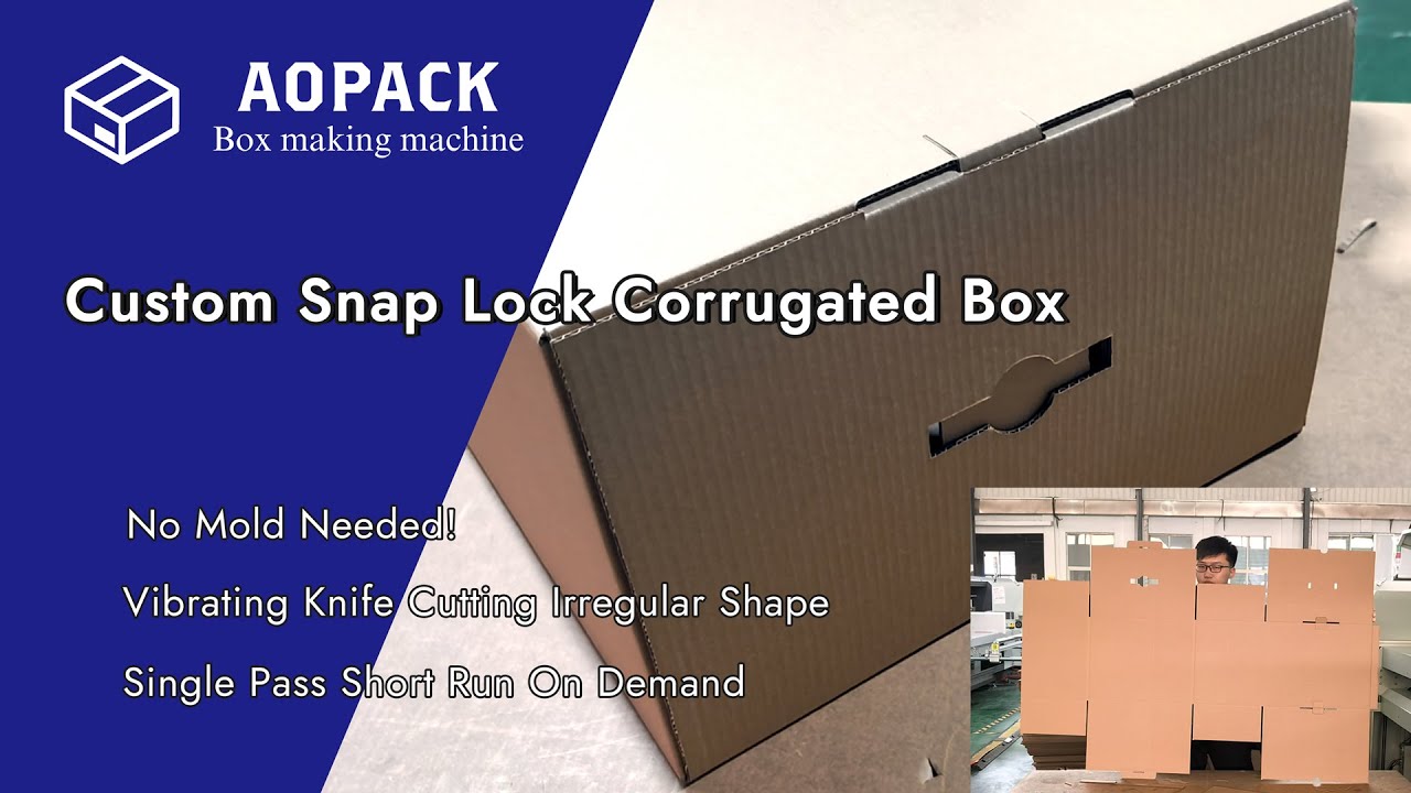 Custom Snap Lock Corrugated Box | New Box Styles | Aopack Box Making ...