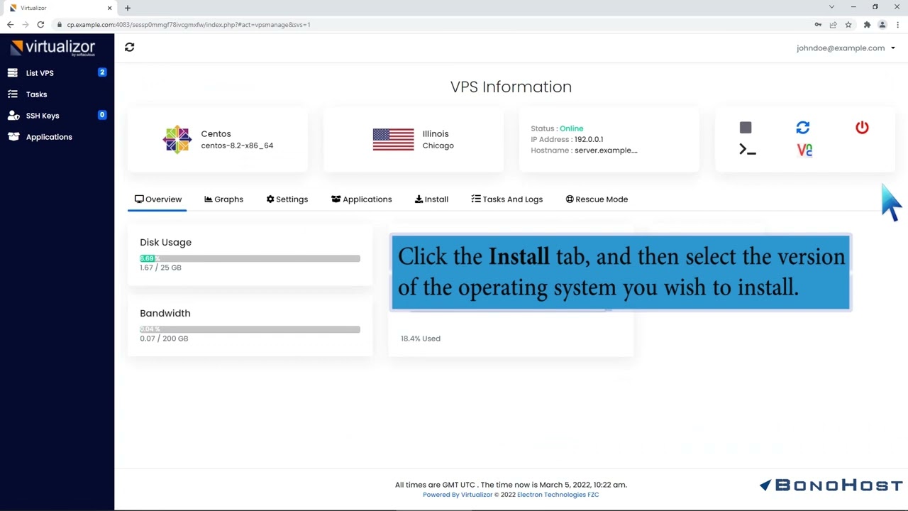 How To Reinstall OS Using Virtualizor Automatic OS Reinstaller BonoHost How To Reinstall OS Using Virtualizor Automatic OS Reinstaller BonoHost
