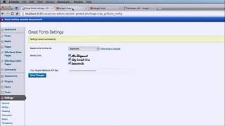 Great Fonts WP Plugin Demo