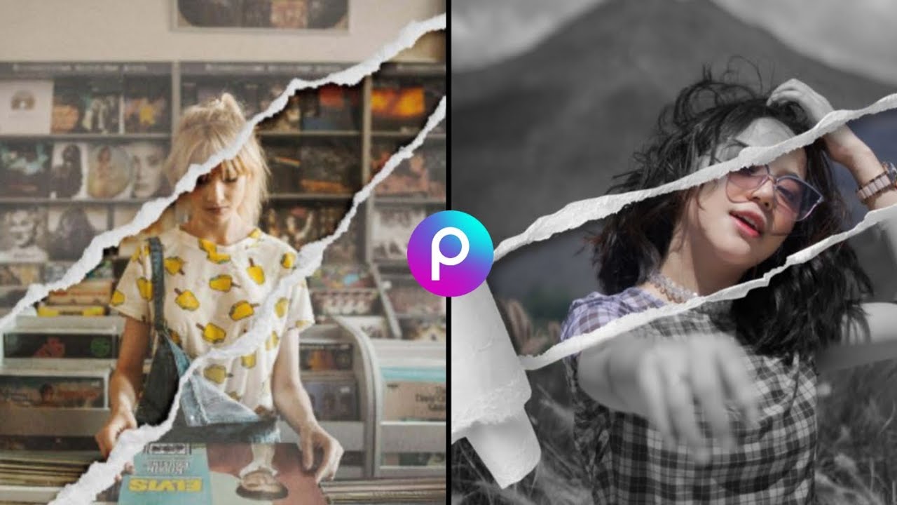 How to make torn paper effect using PicsArt 📜