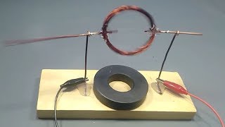 How to Make Simple DC Motor with Magnet at Home _ Science Experiment