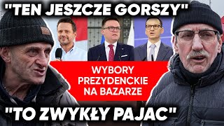 Emerytom puściły nerwy. "Zdradzieckie mordy". Wybory prezydenckie na bazarku | BAZAR POLITYCZNY #22