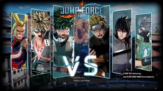 Deku,Bakugo & All Might Vs Naruto Sasuke & Kakashi | My Hero Academia Vs Naruto • Jump Force