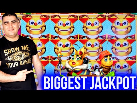 BIGGEST JACKPOT For Lucky Honeycomb Twin Fever Slot | Making Huge Money On Slots