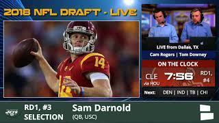 New York Jets Select QB Sam Darnold From USC With Pick #3 In 1st Round Of 2018 NFL Draft