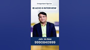 Tips for IB ACIO II Interview || How to crack? #IB
