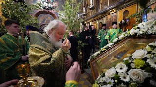 Всенощное бдение  в канун праздника Святой Троицы Пятидесятницы. Свято - Троицкая Сергиева Лавра .