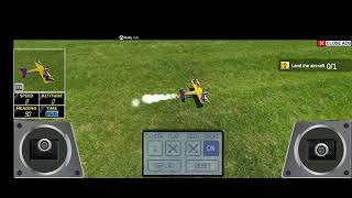 Real RC Flight Simulator two loop and one outside loop hard landing #games #rc
