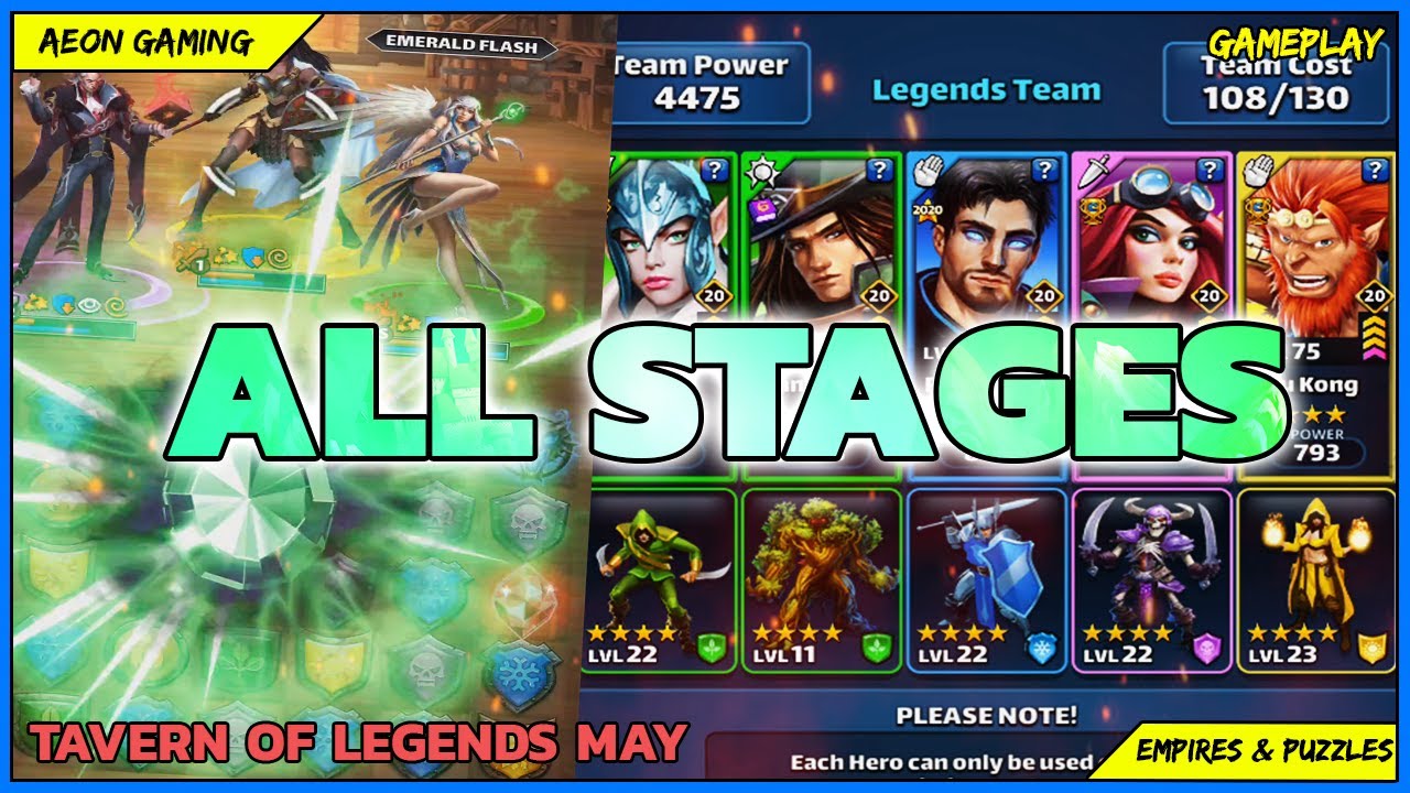 Full Empires and Puzzles Tavern of Legends Gameplay