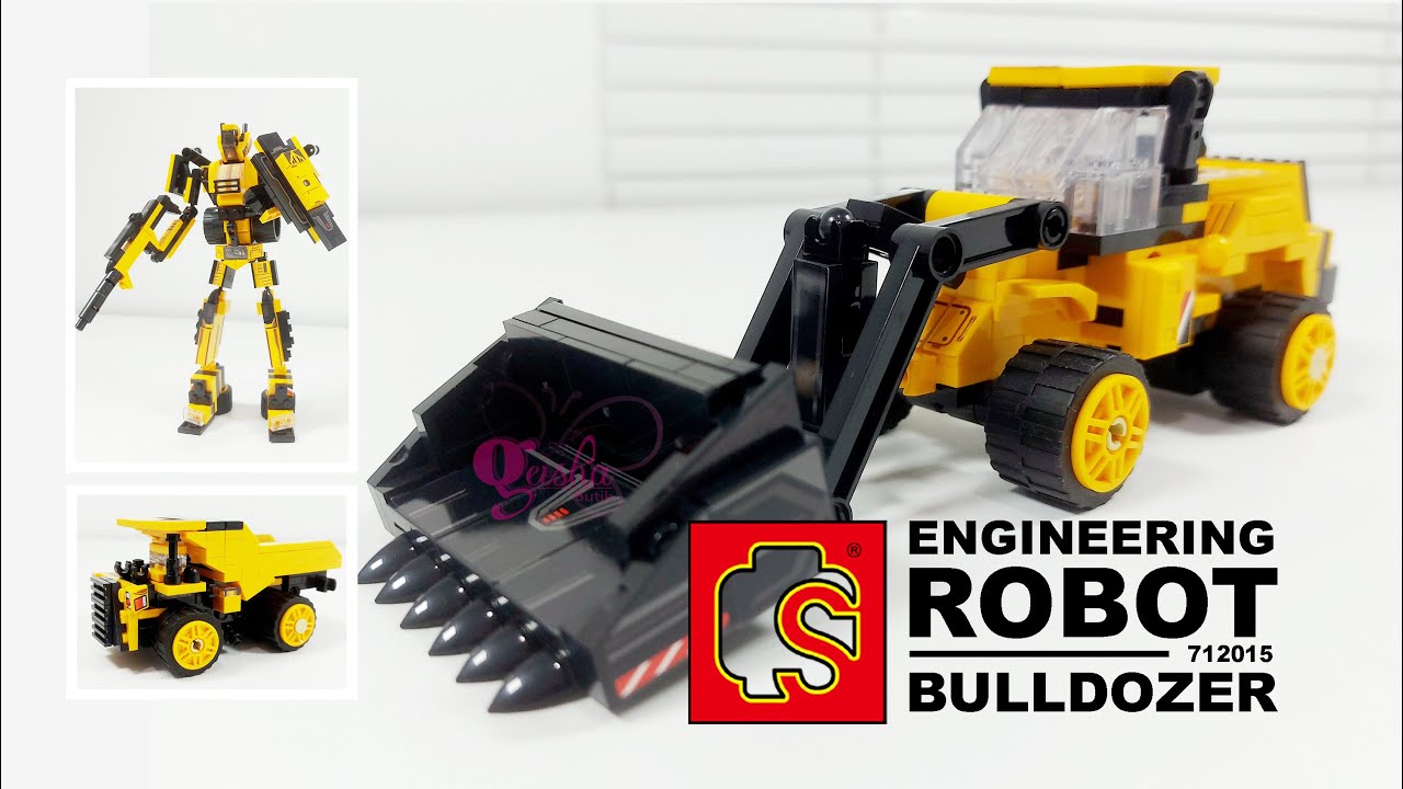 SEMBO BLOCK Engineering Robot 3in1 - 712015  Bulldozer