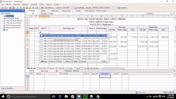 Hướng dẫn chỉnh sửa Định mức - Đơn giá trên Dự toán Eta
