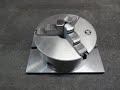 Modify lathe chuck to fit rotary table.